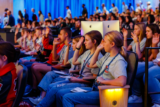 Students at the conference