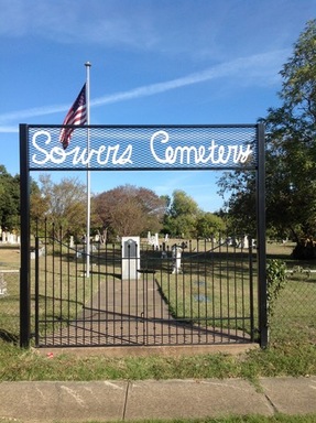 Sowers Cemetery gate with flag.jpg
